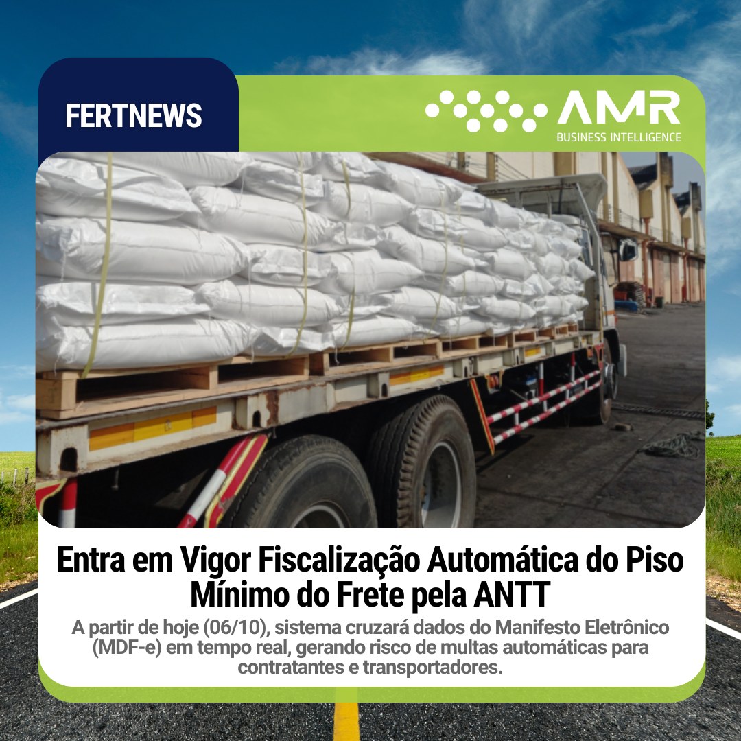 Capa da postagem Entra em Vigor Fiscalização Automática do Piso Mínimo do Frete pela ANTT