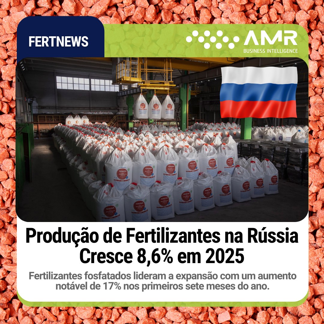 Capa da postagem Produção de Fertilizantes na Rússia Cresce 8,6% em 2025