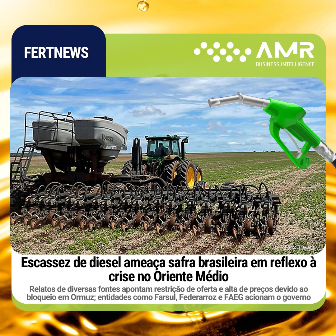 Capa da postagem Escassez de diesel ameaça safra brasileira em reflexo à crise no Oriente Médio