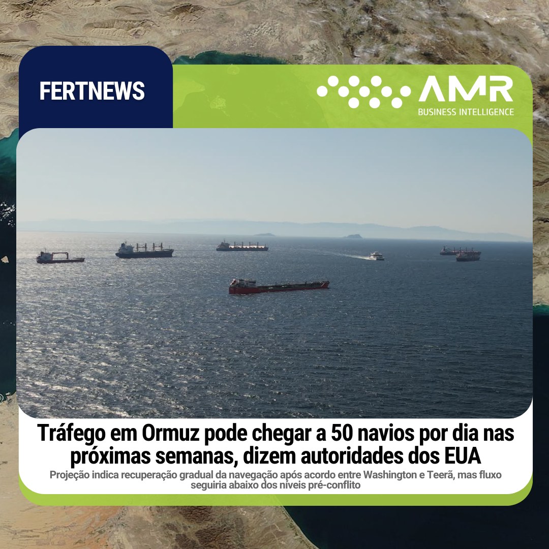 Capa da postagem Tráfego em Ormuz pode chegar a 50 navios por dia nas próximas semanas, dizem autoridades dos EUA