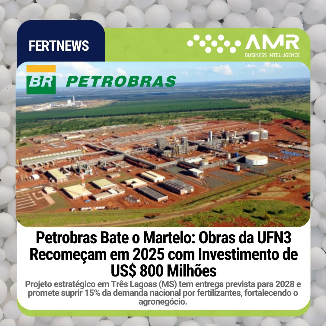 Capa da postagem Petrobras Bate o Martelo: Obras da UFN3 Recomeçam em 2025 com Investimento de US$ 800 Milhões