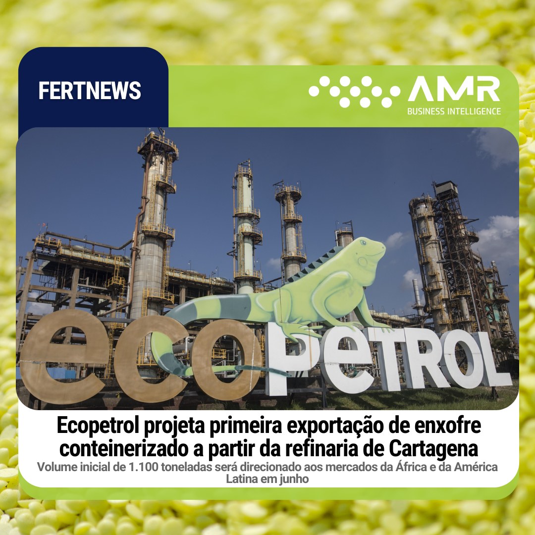 Capa da postagem Ecopetrol projeta primeira exportação de enxofre conteinerizado a partir da refinaria de Cartagena