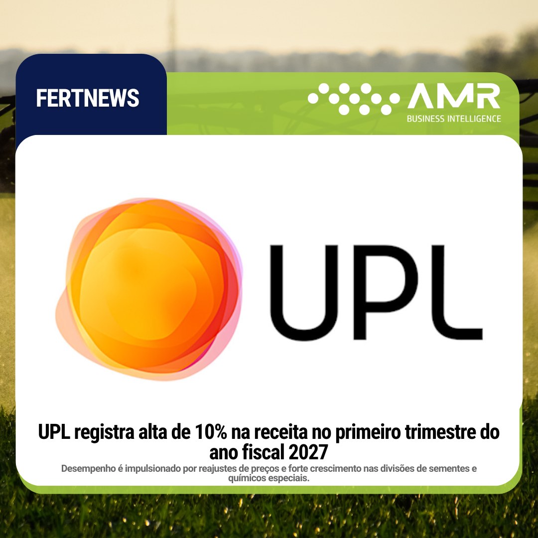 Capa da postagem UPL registra alta de 10% na receita no primeiro trimestre do ano fiscal 2027
