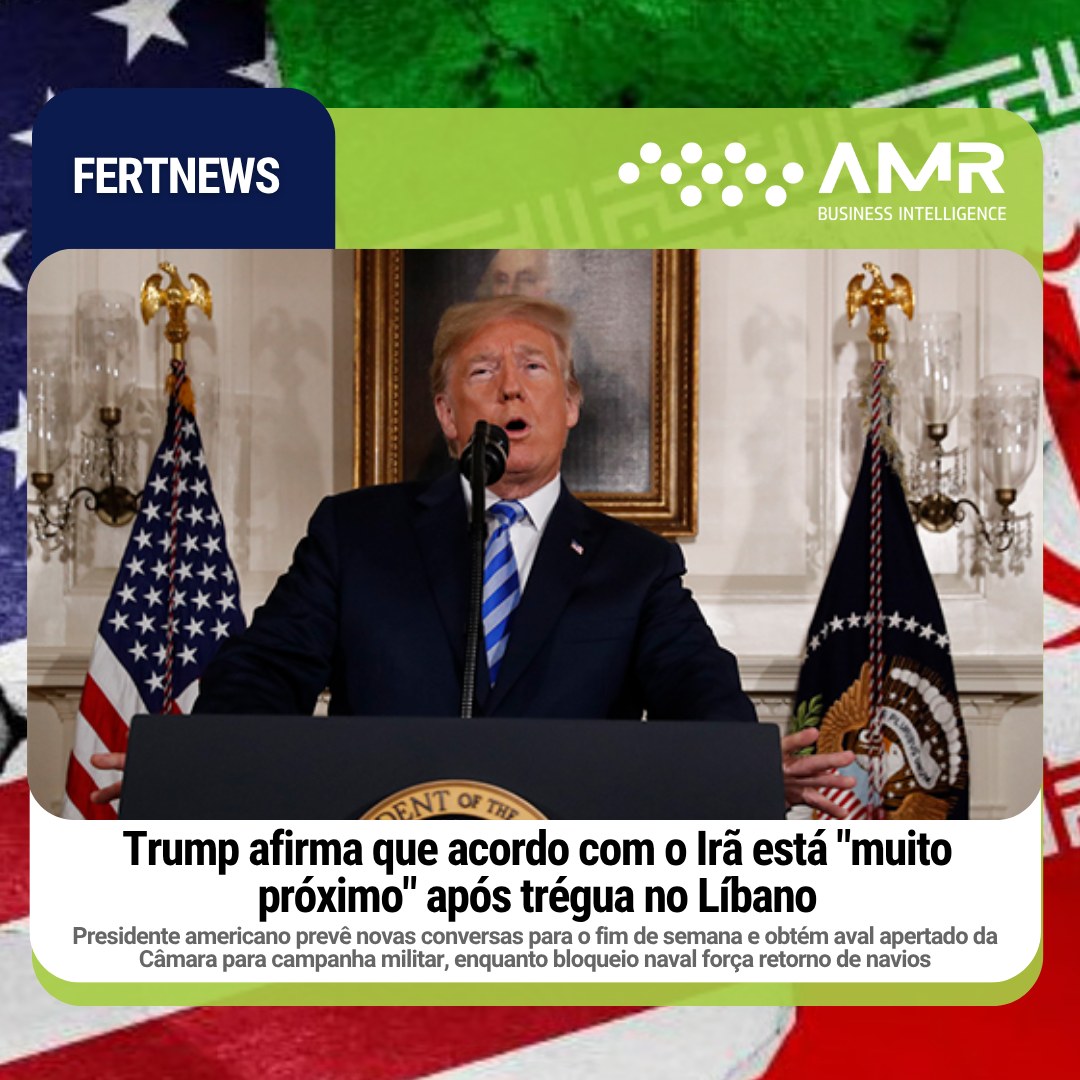 Capa da postagem Trump afirma que acordo com o Irã está "muito próximo" após trégua no Líbano
