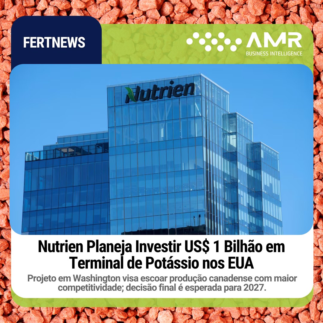 Capa da postagem Nutrien Planeja Investir US$ 1 Bilhão em Terminal de Potássio nos EUA