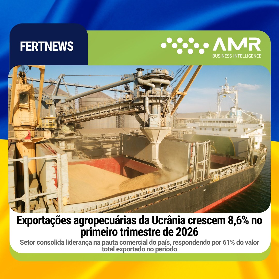 Capa da postagem Exportações agropecuárias da Ucrânia crescem 8,6% no primeiro trimestre de 2026