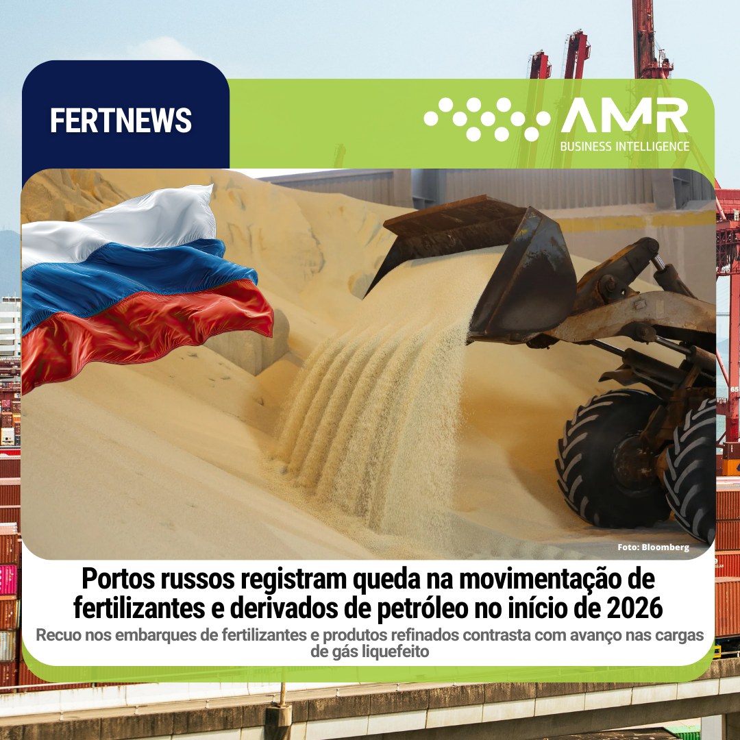 Capa da postagem Portos russos registram queda na movimentação de fertilizantes e derivados de petróleo no início de 2026