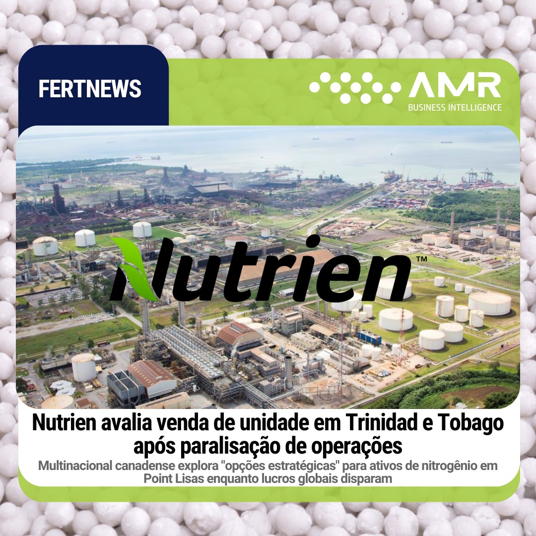 Capa da postagem Nutrien avalia venda de unidade em Trinidad e Tobago após paralisação de operações