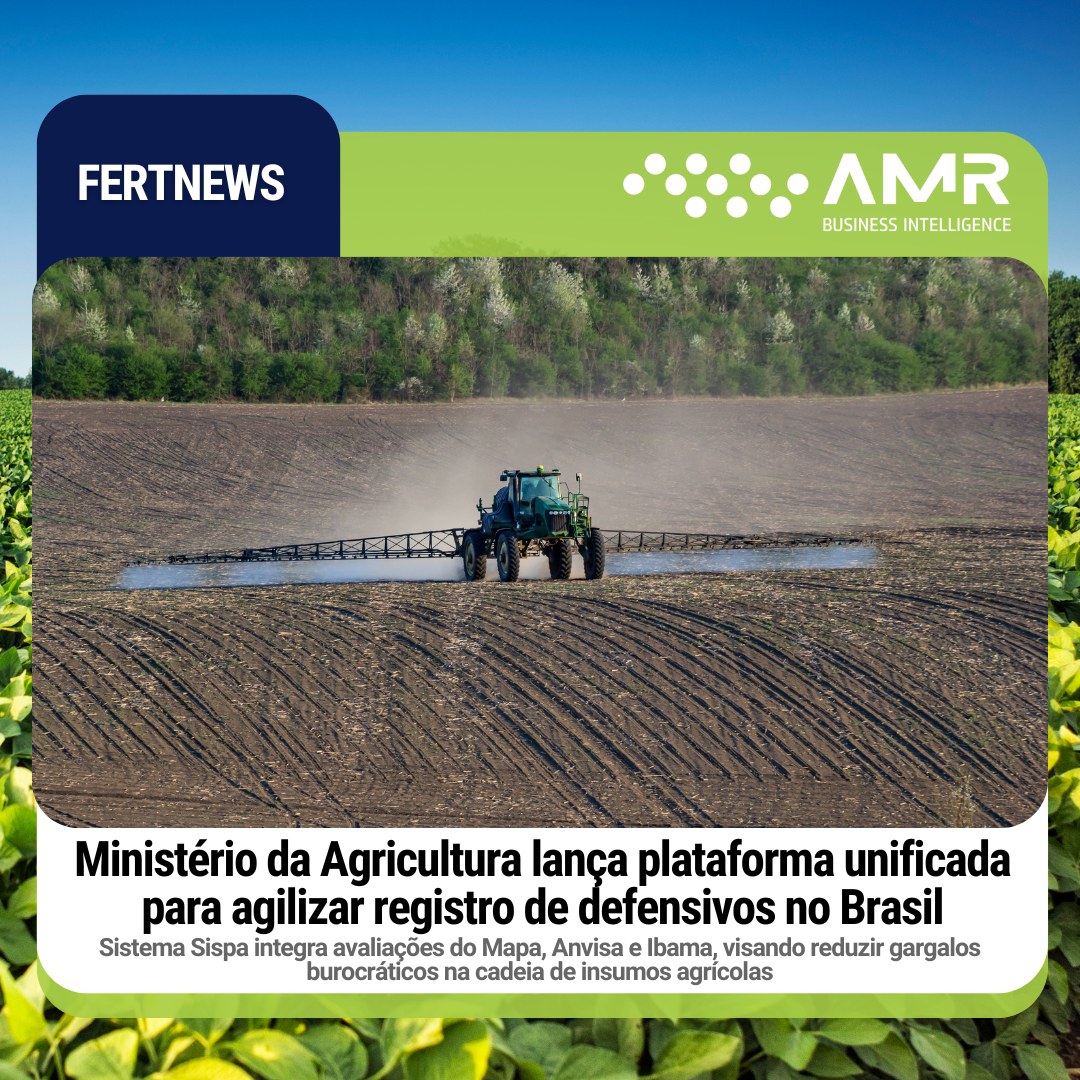 Capa da postagem Ministério da Agricultura lança plataforma unificada para agilizar registro de defensivos no Brasil