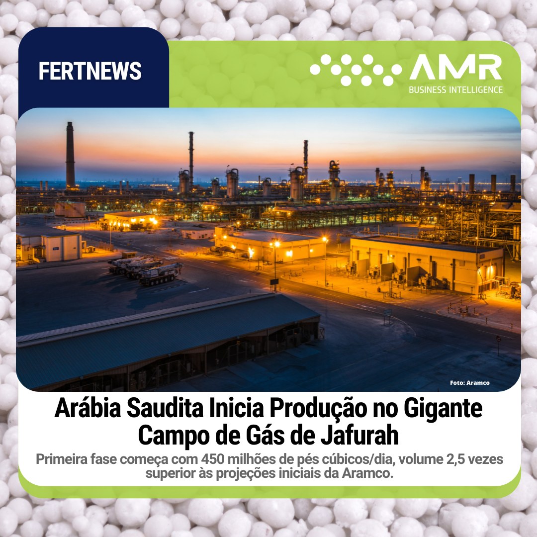 Capa da postagem Arábia Saudita Inicia Produção no Gigante Campo de Gás de Jafurah