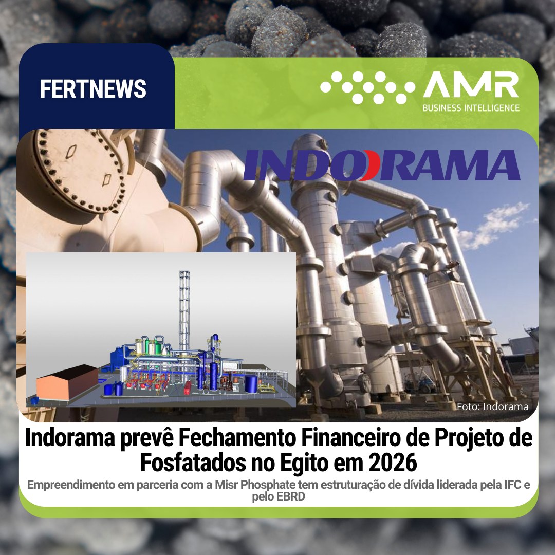 Capa da postagem Indorama prevê fechamento financeiro de projeto de fosfatados no Egito em 2026