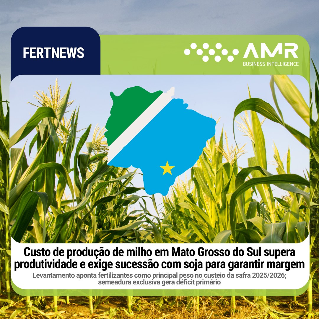 Capa da postagem Custo de produção de milho em Mato Grosso do Sul supera produtividade e exige sucessão com soja para garantir margem