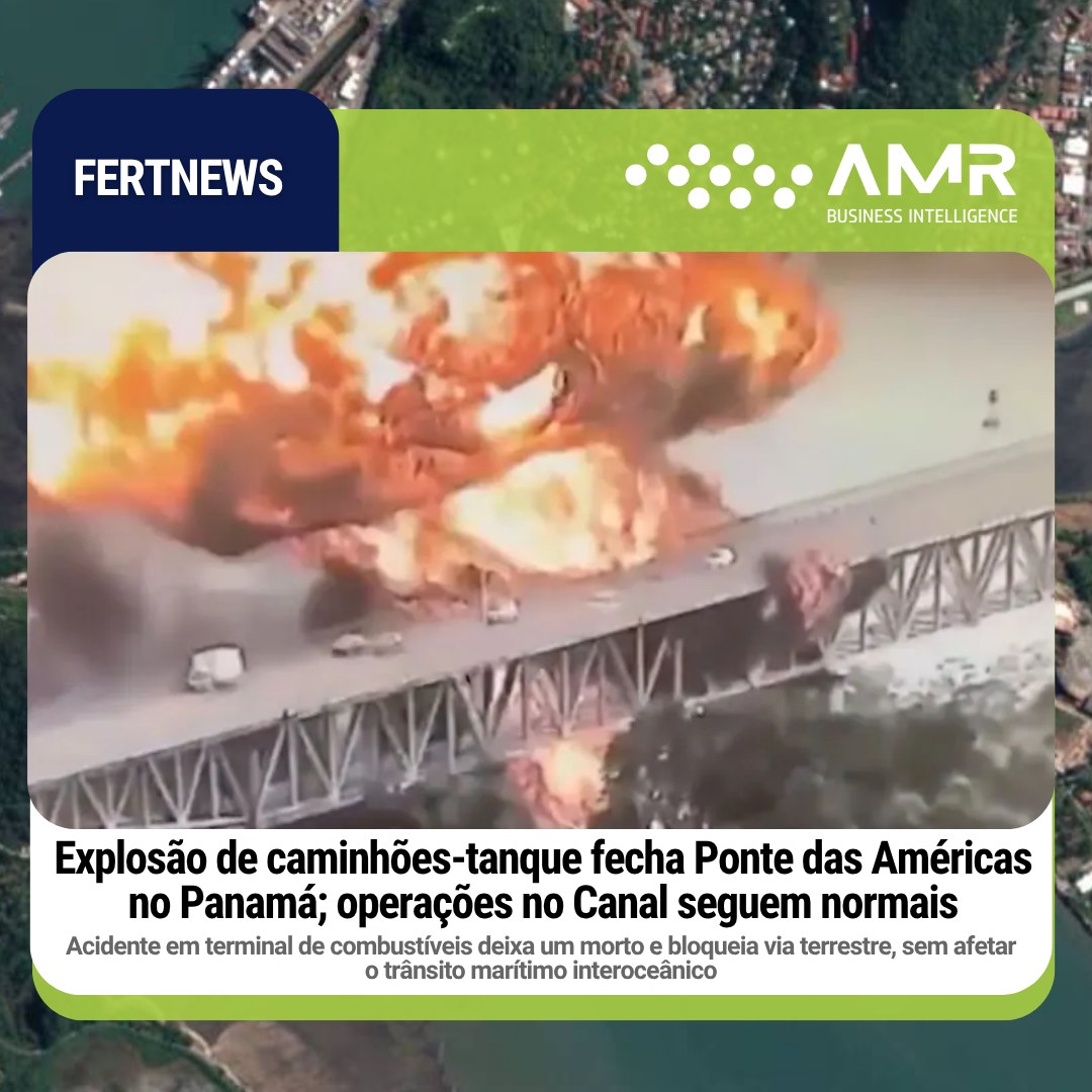 Capa da postagem Explosão de caminhões-tanque fecha Ponte das Américas no Panamá; operações no Canal seguem normais