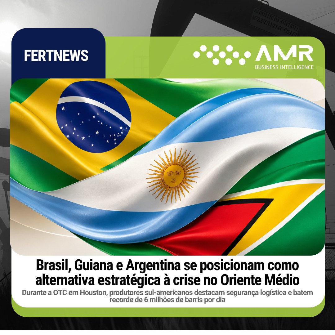 Capa da postagem Brasil, Guiana e Argentina se posicionam como alternativa estratégica à crise no Oriente Médio