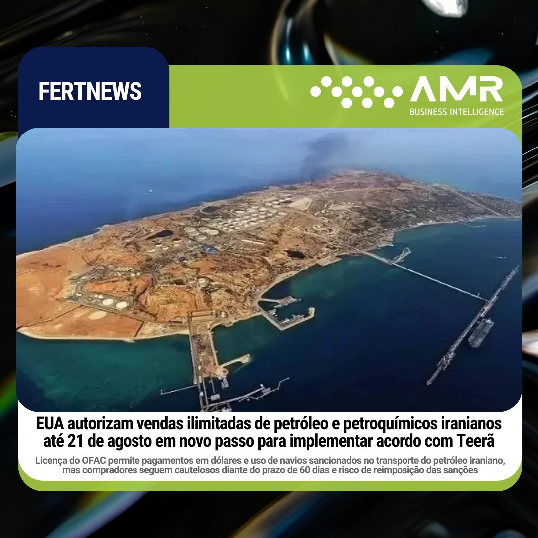 Capa da postagem EUA autorizam vendas ilimitadas de petróleo e petroquímicos iranianos até 21 de agosto em novo passo para implementar acordo com Teerã