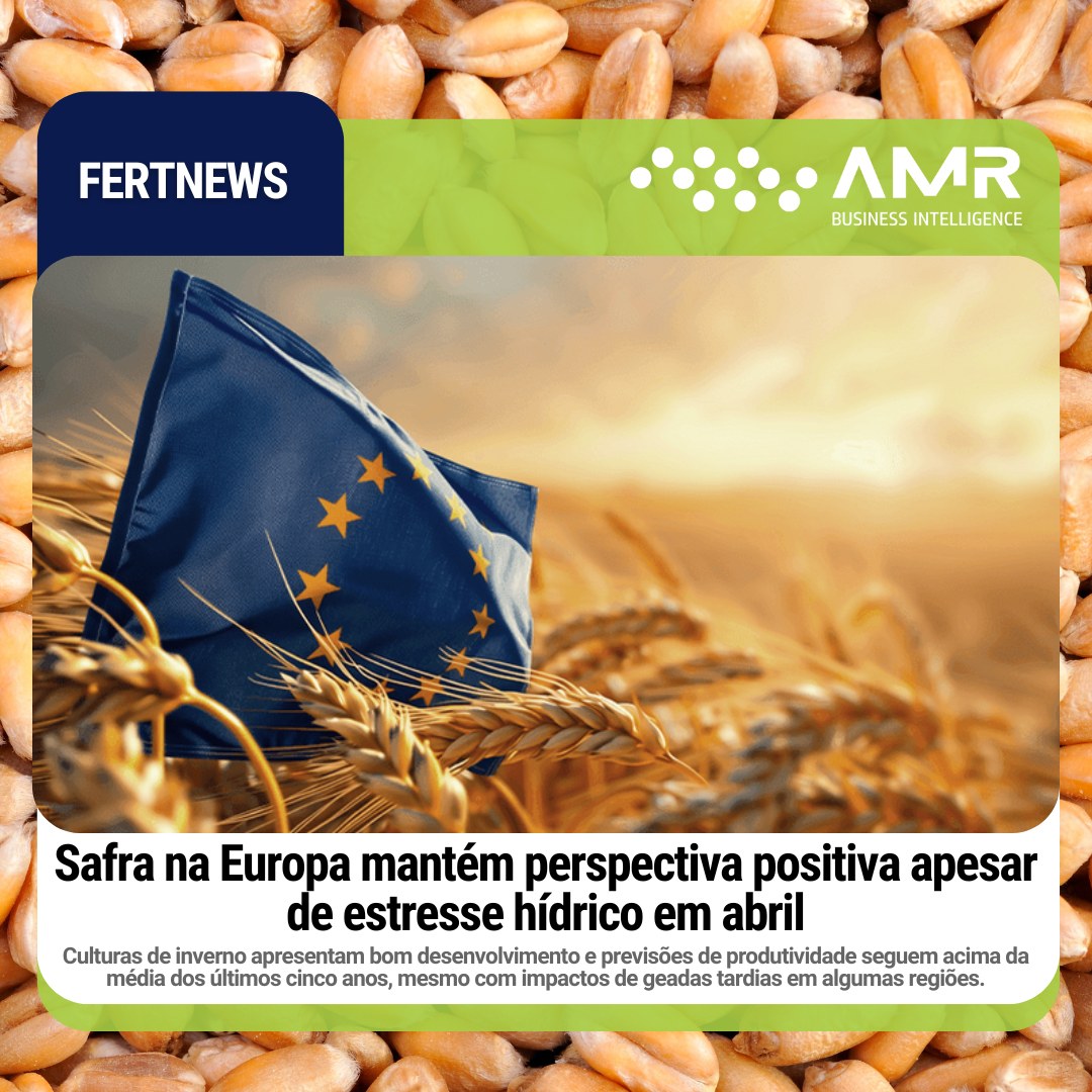 Capa da postagem Safra na Europa mantém perspectiva positiva apesar de estresse hídrico em abril