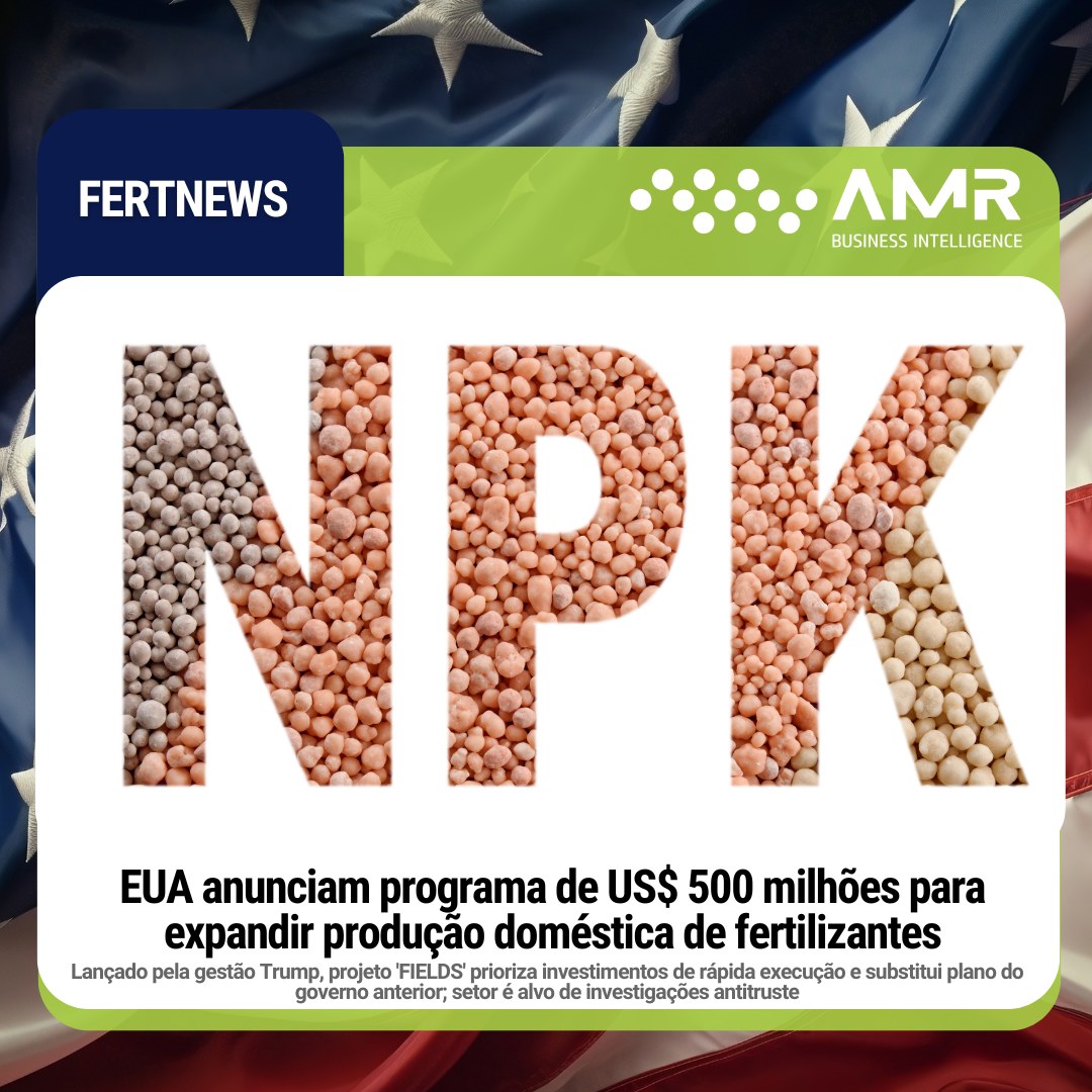 Capa da postagem EUA anunciam programa de US$ 500 milhões para expandir produção doméstica de fertilizantes