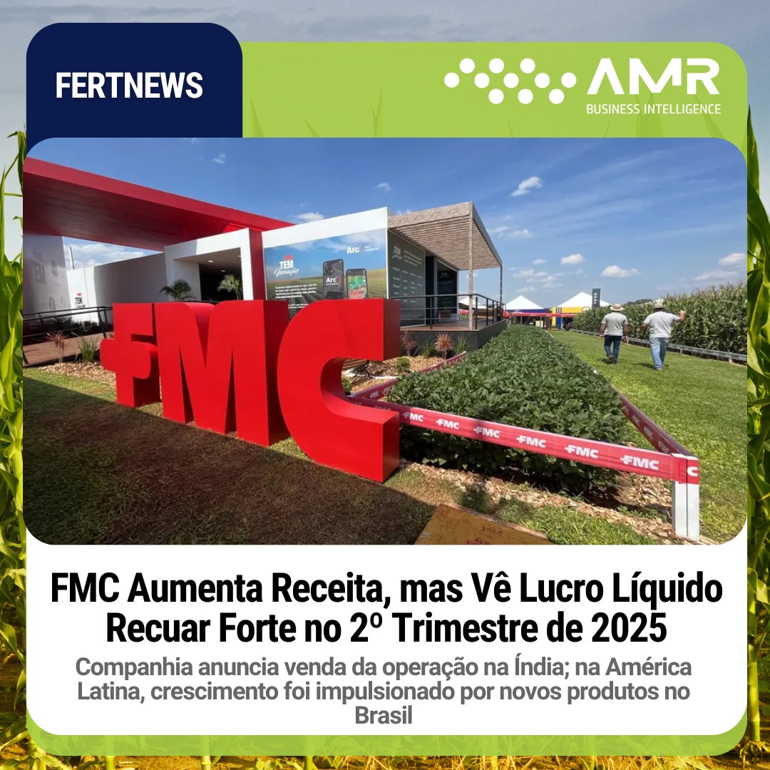 Capa da postagem FMC Aumenta Receita, mas Vê Lucro Líquido Recuar Forte no 2º Trimestre de 2025