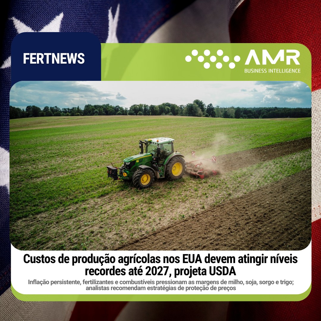 Capa da postagem Custos de produção agrícolas nos EUA devem atingir níveis recordes até 2027, projeta USDA