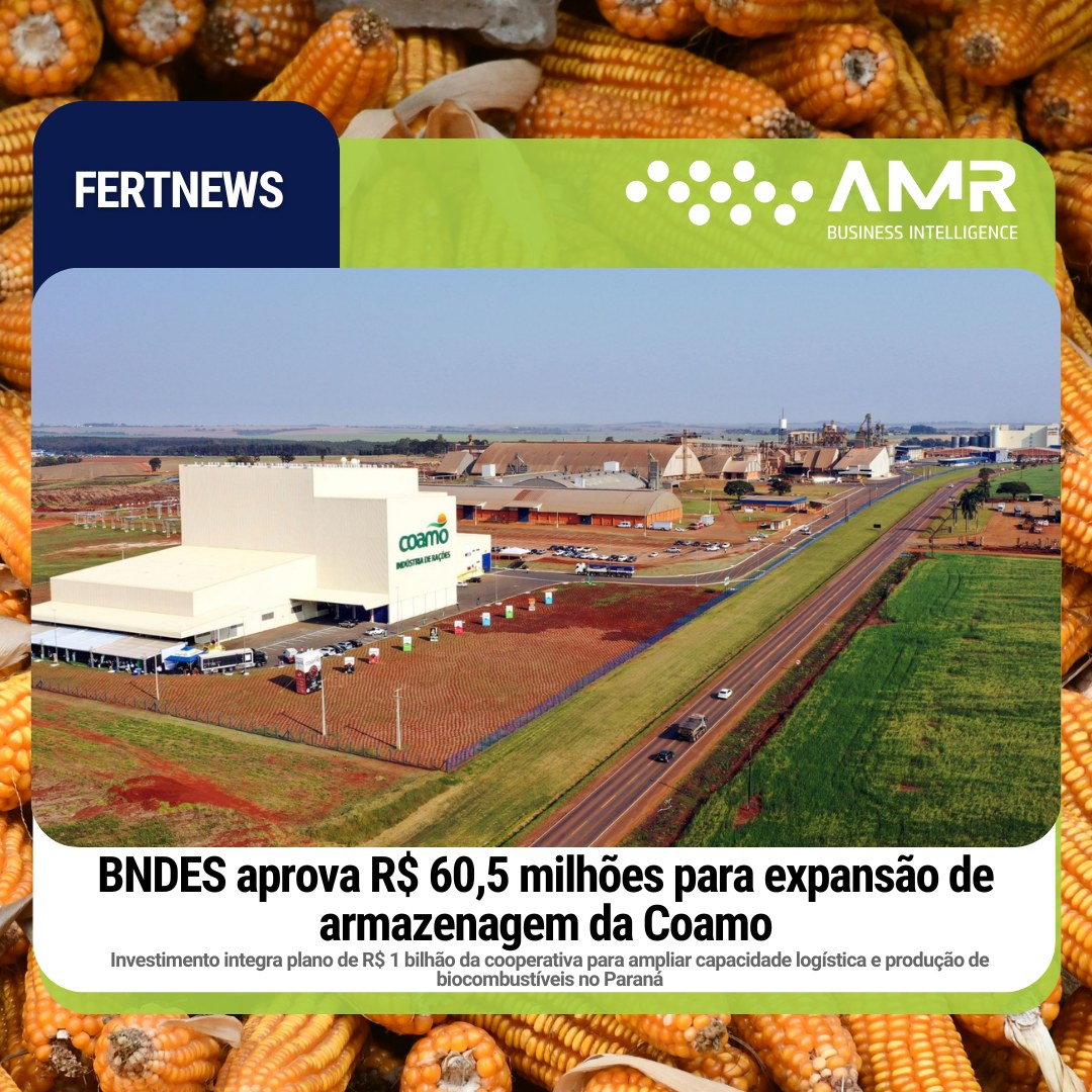 Capa da postagem BNDES aprova R$ 60,5 milhões para expansão de armazenagem da Coamo