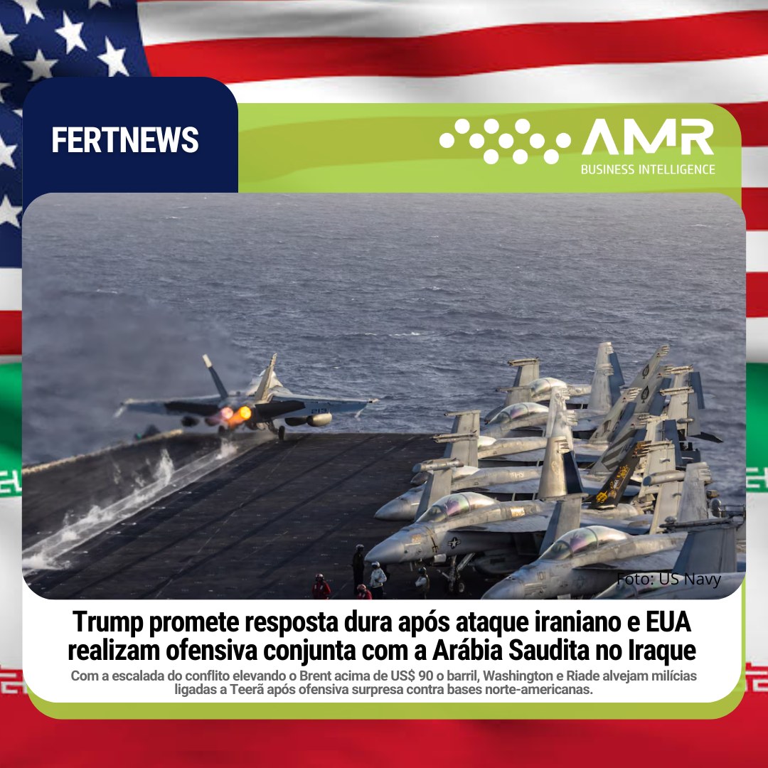 Capa da postagem Trump promete resposta dura após ataque iraniano e EUA realizam ofensiva conjunta com a Arábia Saudita no Iraque