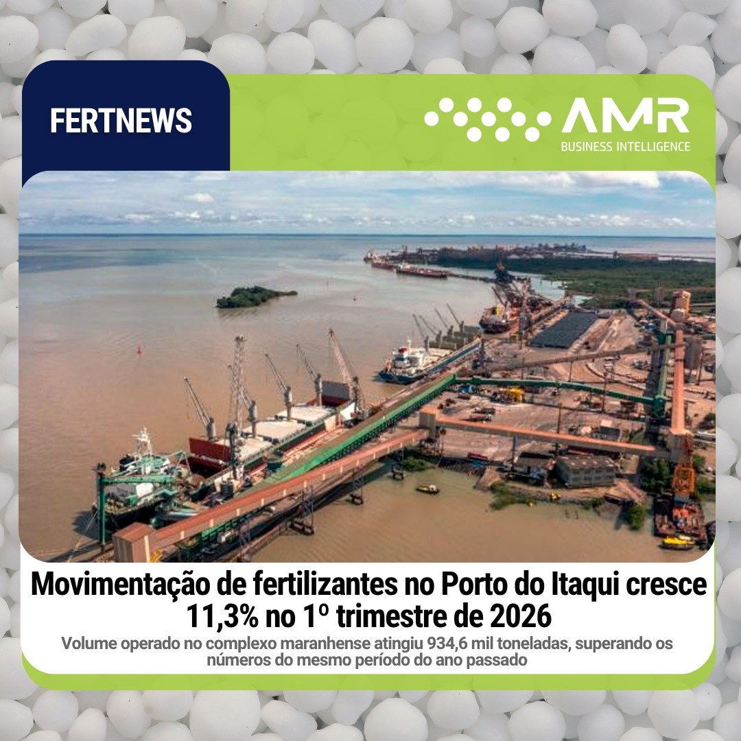 Capa da postagem Movimentação de fertilizantes no Porto do Itaqui cresce 11,3% no 1º trimestre de 2026