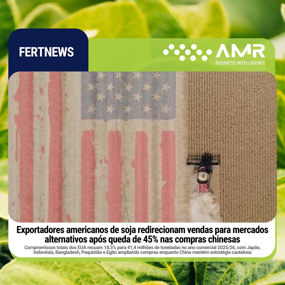 Capa da postagem Exportadores americanos de soja redirecionam vendas para mercados alternativos após queda de 45% nas compras chinesas