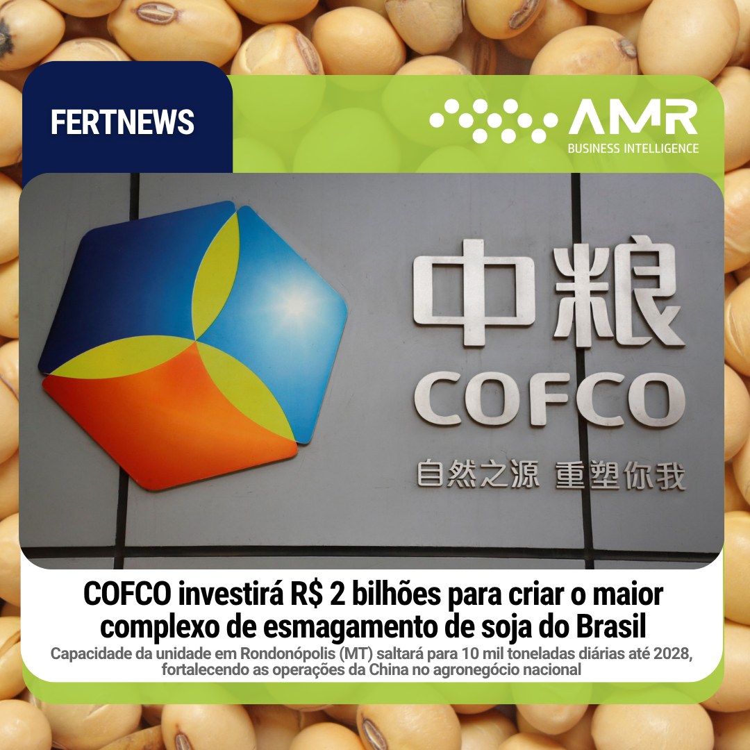 Capa da postagem COFCO investirá R$ 2 bilhões para criar o maior complexo de esmagamento de soja do Brasil