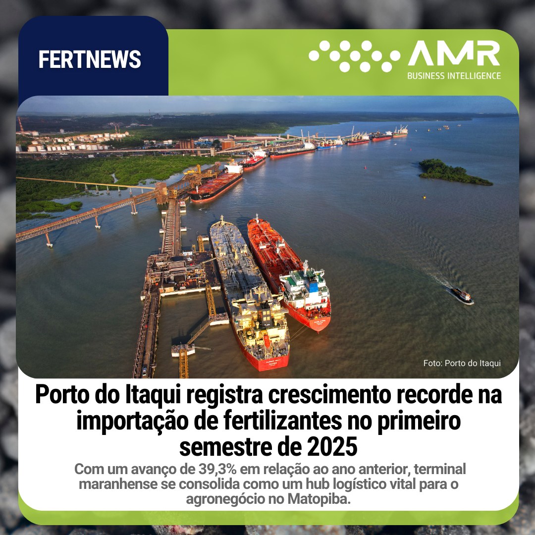 Capa da postagem Porto de Itaqui registra crescimento recorde na importação de fertilizantes no primeiro semestre de 2025