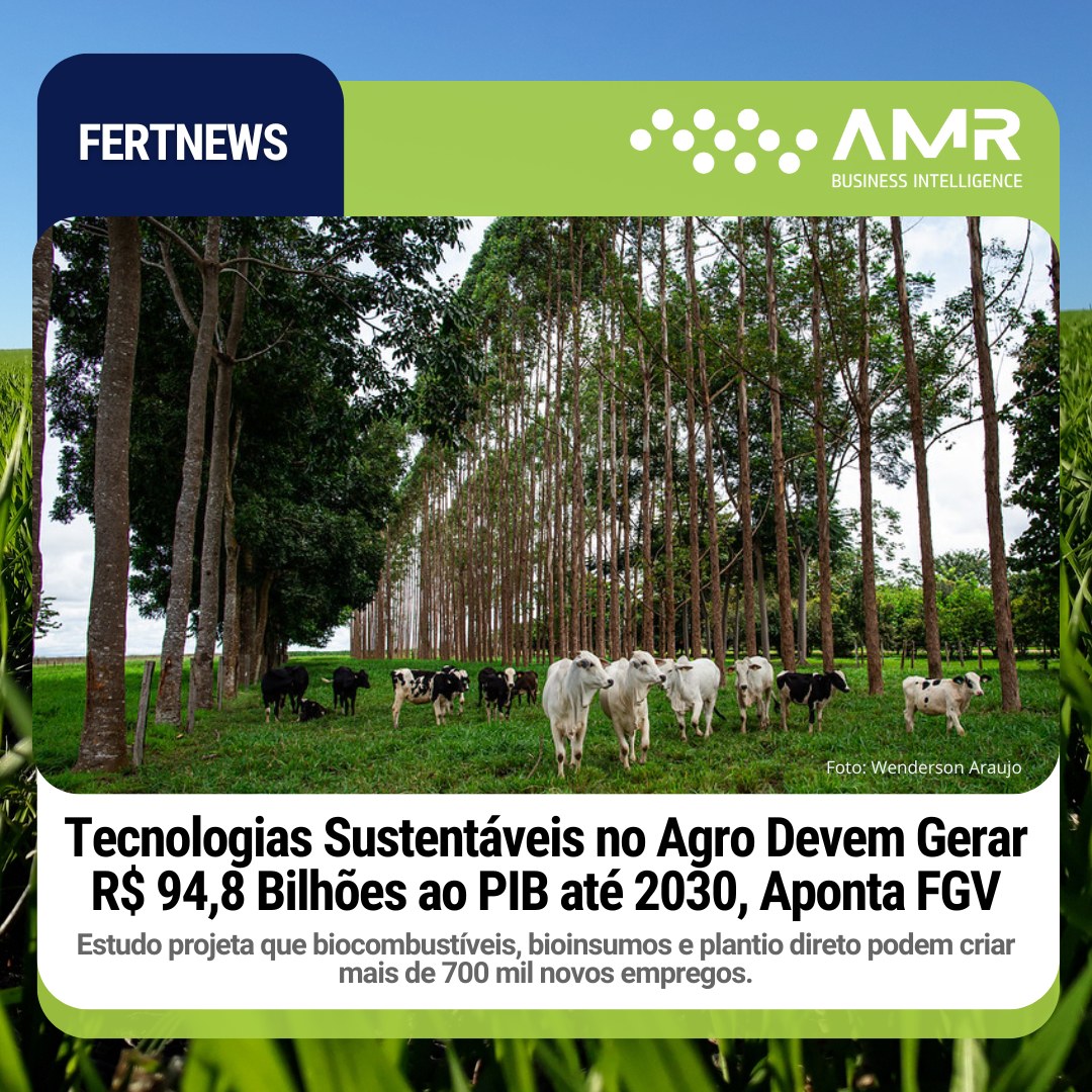Capa da postagem Tecnologias Sustentáveis no Agro Devem Gerar R$ 94,8 Bilhões ao PIB até 2030, Aponta FGV