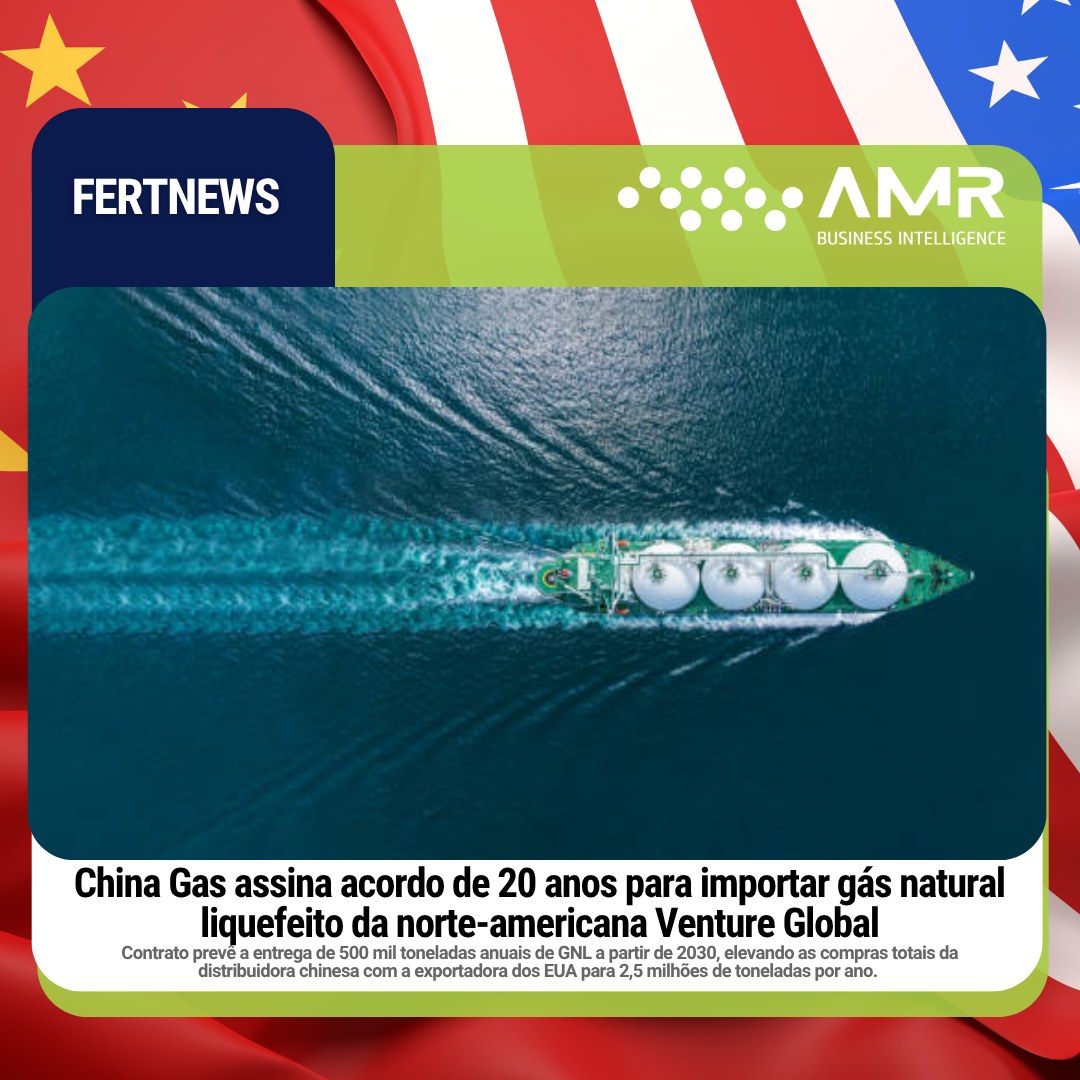 Capa da postagem China Gas assina acordo de 20 anos para importar gás natural liquefeito da norte-americana Venture Global