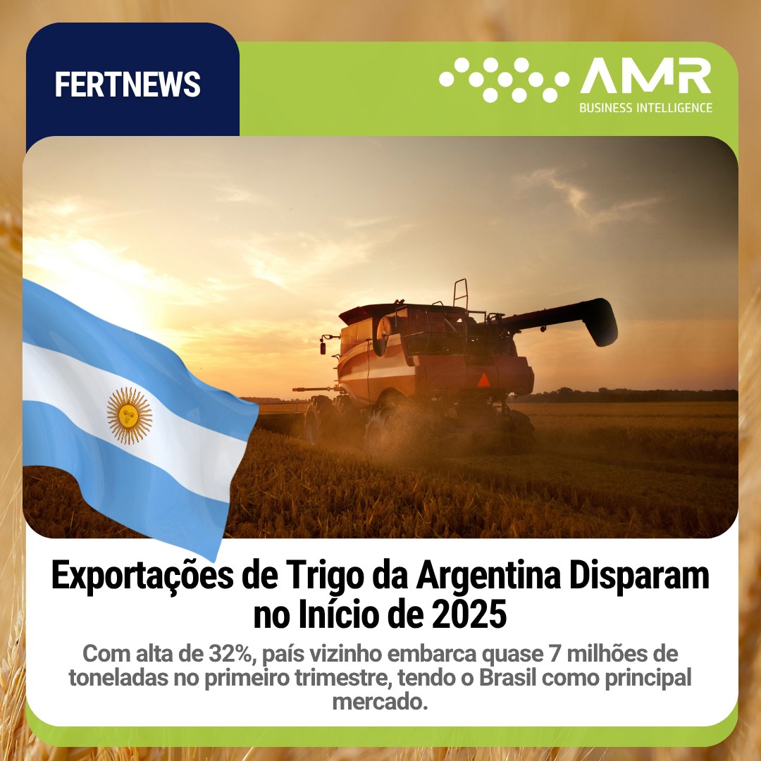 Capa da postagem Exportações de Trigo da Argentina Disparam no Início de 2025