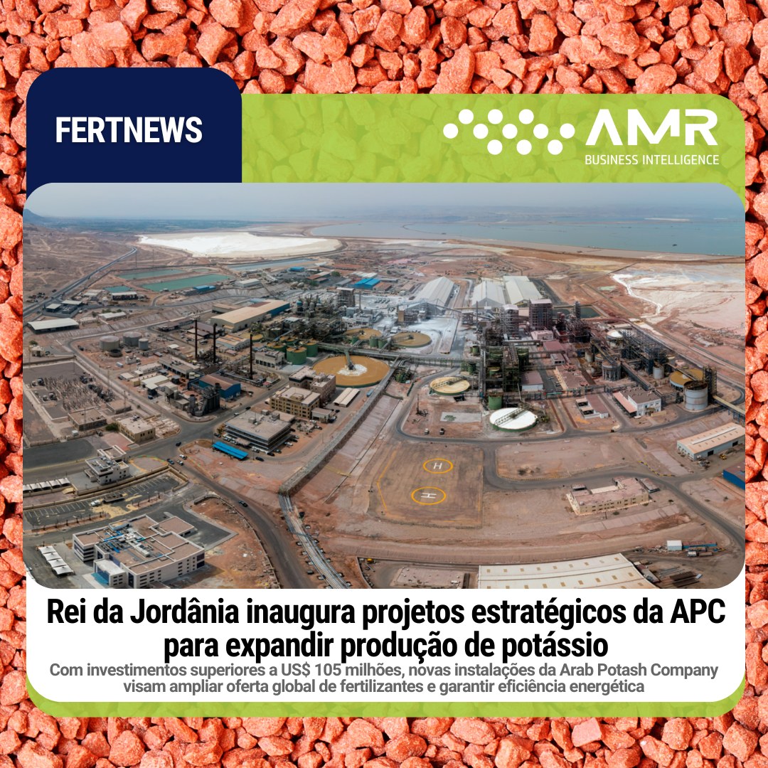 Capa da postagem Rei da Jordânia inaugura projetos estratégicos da APC para expandir produção de potássio