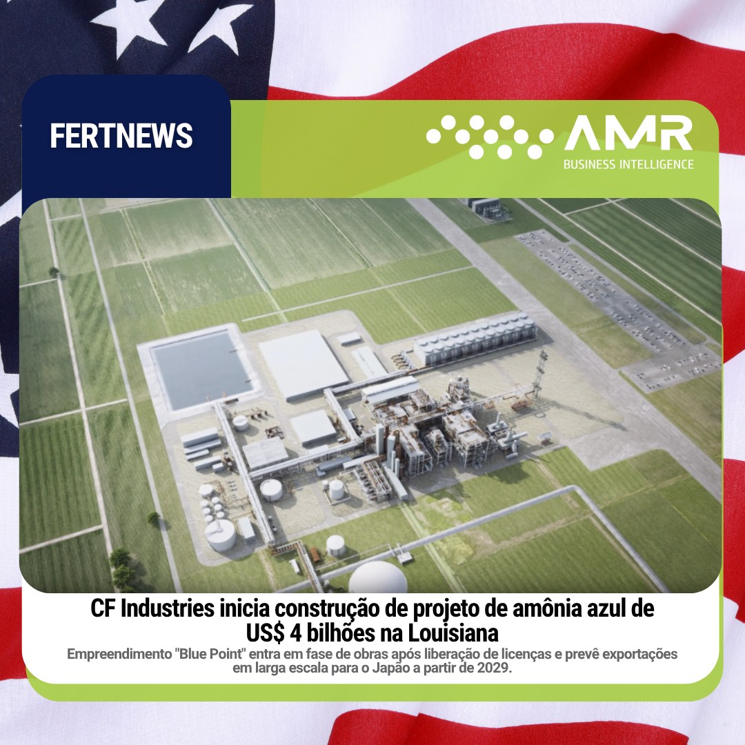 Capa da postagem CF Industries inicia construção de projeto de amônia azul de US$ 4 bilhões na Louisiana