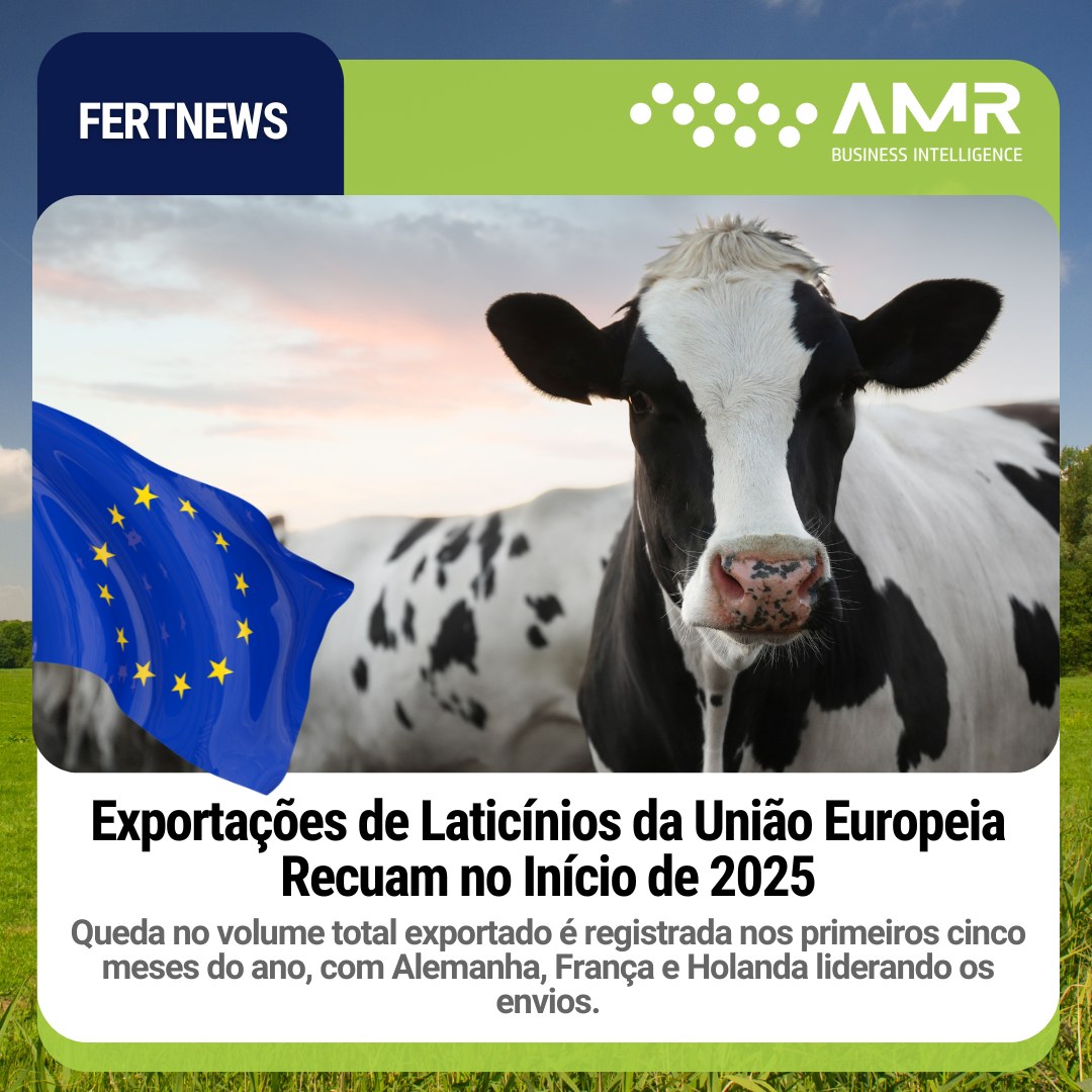 Capa da postagem Exportações de Laticínios da União Europeia Recuam no Início de 2025