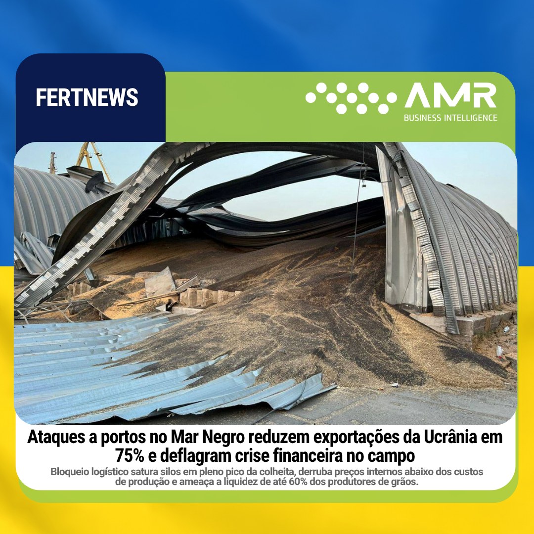 Capa da postagem Ataques a portos no Mar Negro reduzem exportações da Ucrânia em 75% e deflagram crise financeira no campo