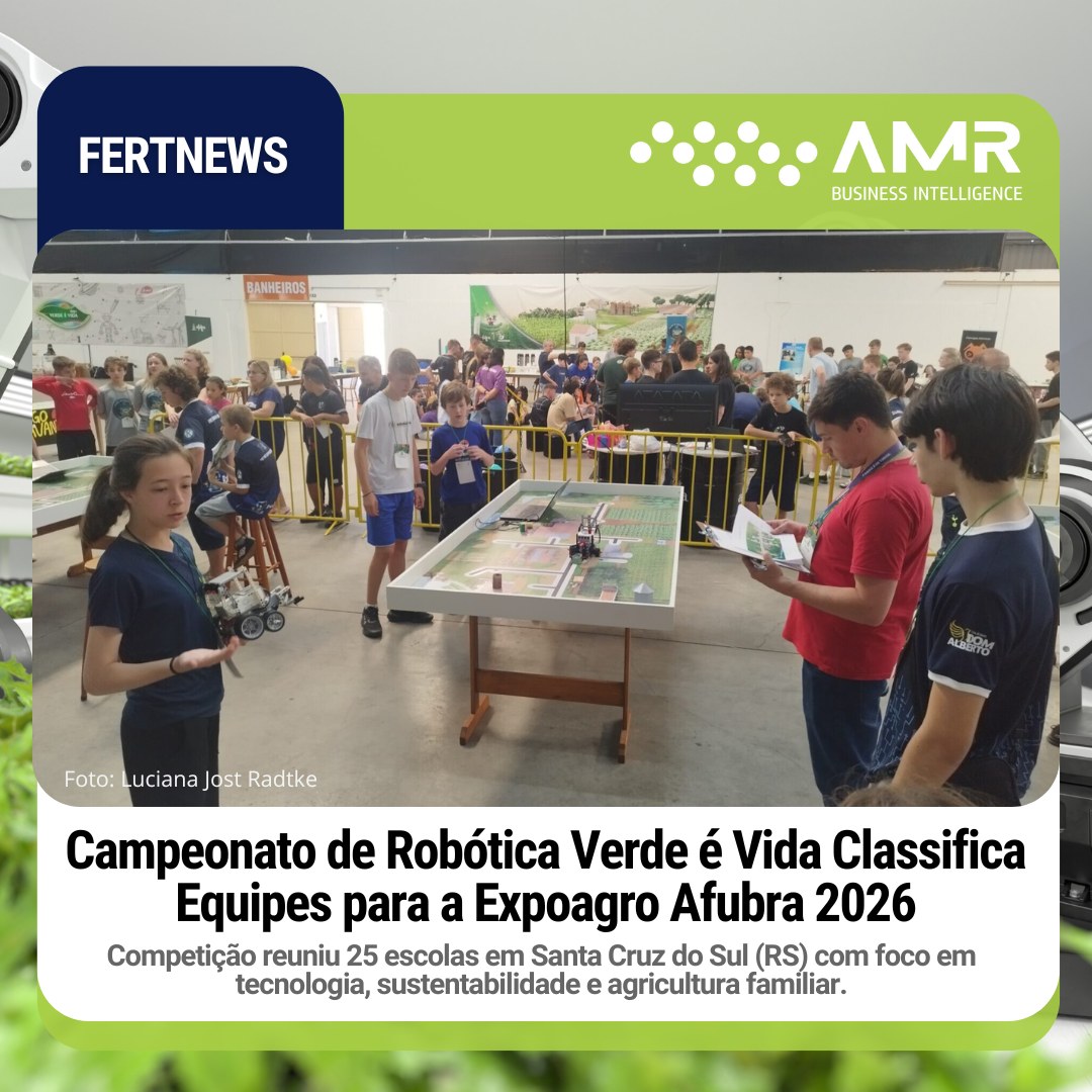 Capa da postagem Campeonato de Robótica Verde é Vida Classifica Equipes para a Expoagro Afubra 2026