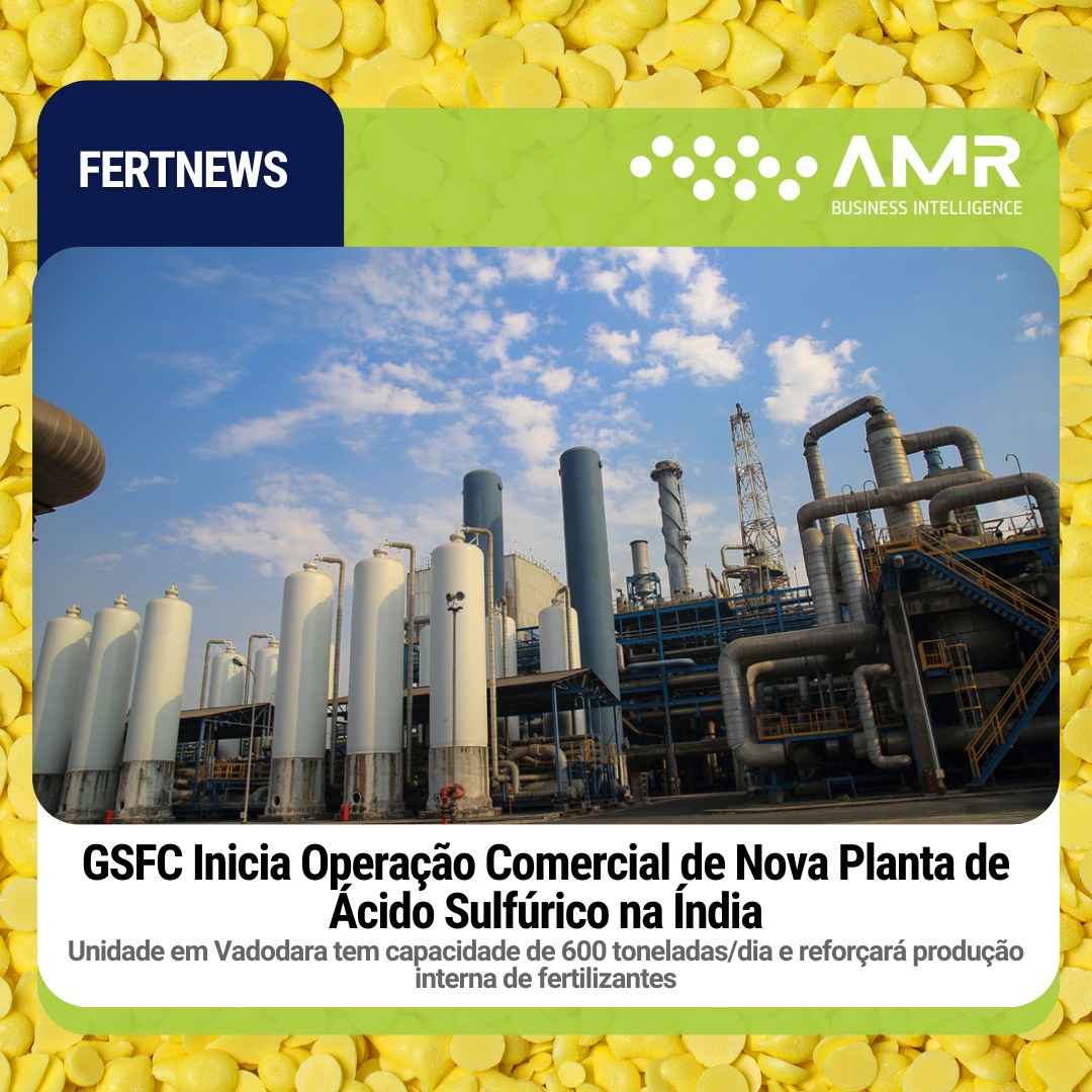 Capa da postagem GSFC Inicia Operação Comercial de Nova Planta de Ácido Sulfúrico na Índia