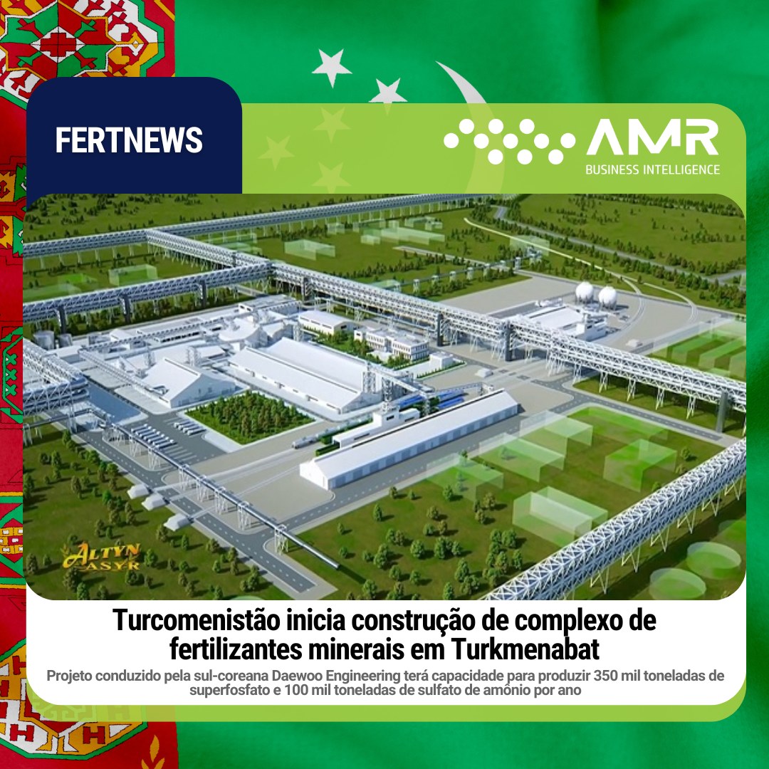 Capa da postagem Turcomenistão inicia construção de complexo de fertilizantes minerais em Turkmenabat