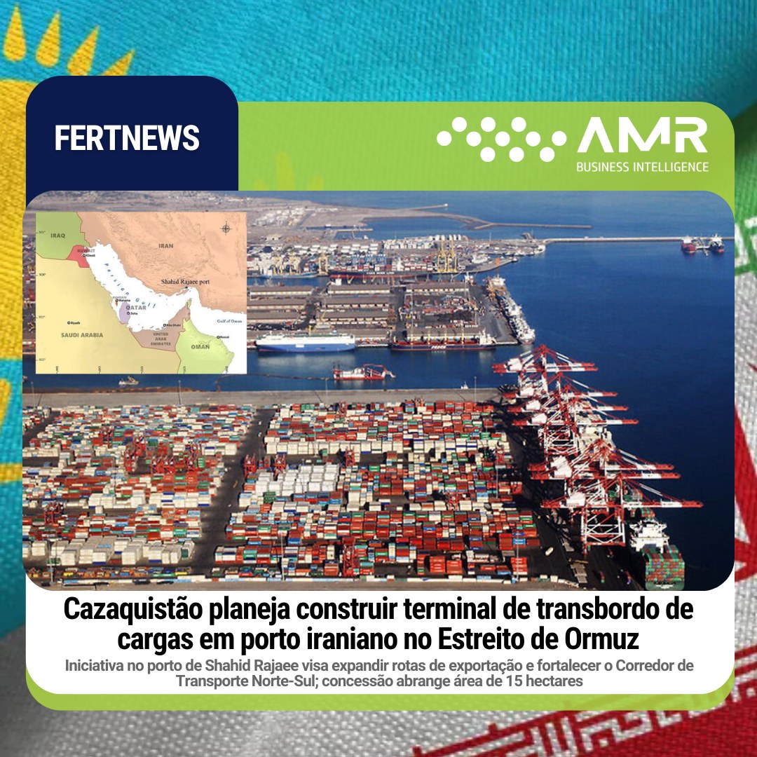 Capa da postagem Cazaquistão planeja construir terminal de transbordo de cargas em porto iraniano no Estreito de Ormuz