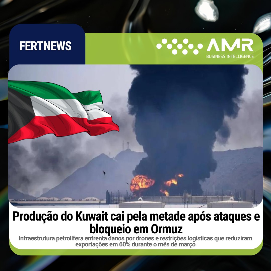 Capa da publicação Produção do Kuwait cai pela metade após ataques e bloqueio em Ormuz