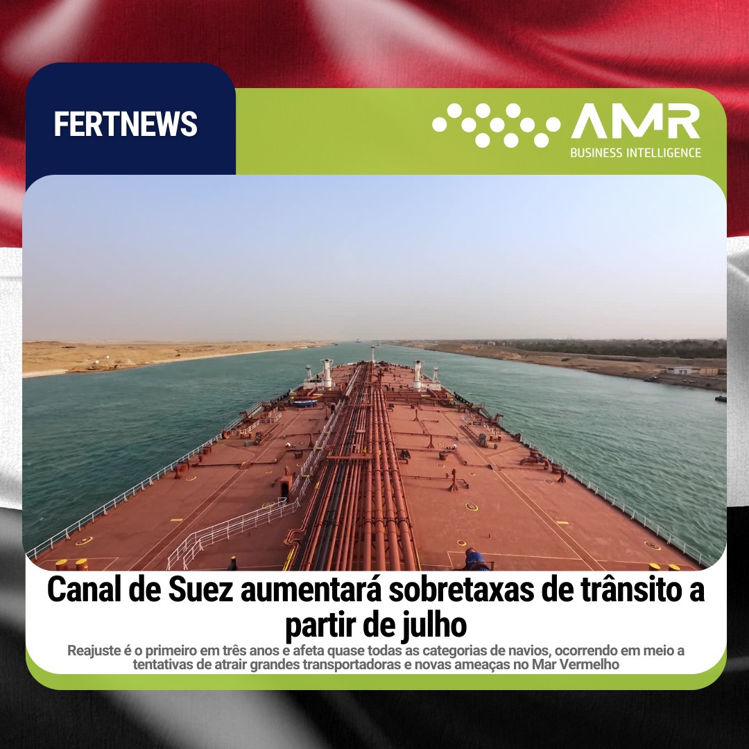 Capa da postagem Canal de Suez aumentará sobretaxas de trânsito a partir de julho