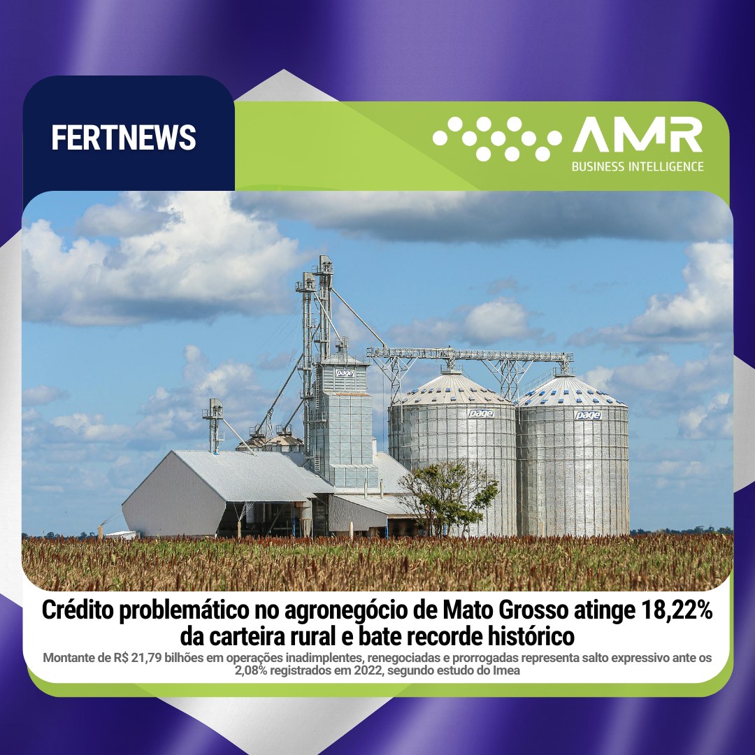 Capa da postagem Crédito problemático no agronegócio de Mato Grosso atinge 18,22% da carteira rural e bate recorde histórico
