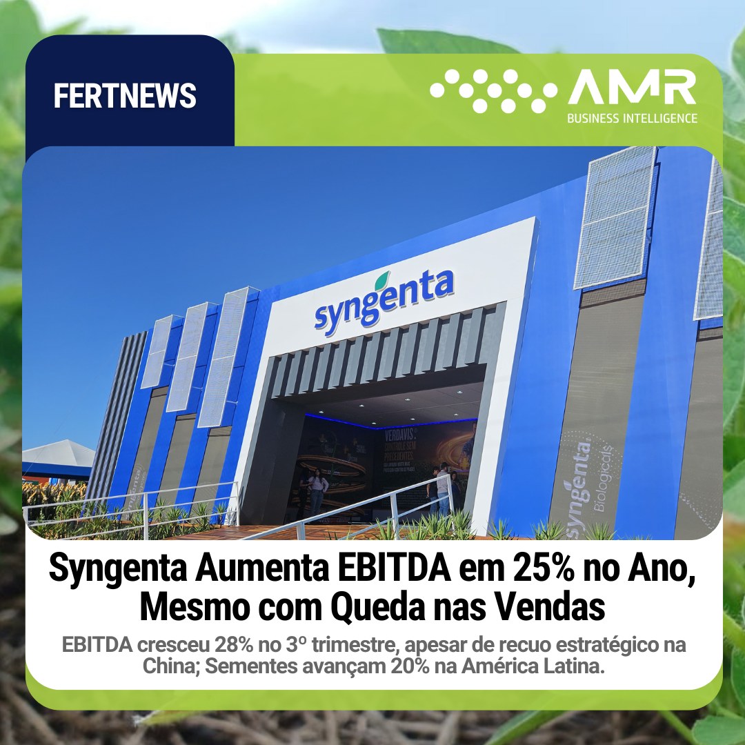 Capa da postagem Syngenta Aumenta EBITDA em 25% no Ano, Mesmo com Queda nas Vendas