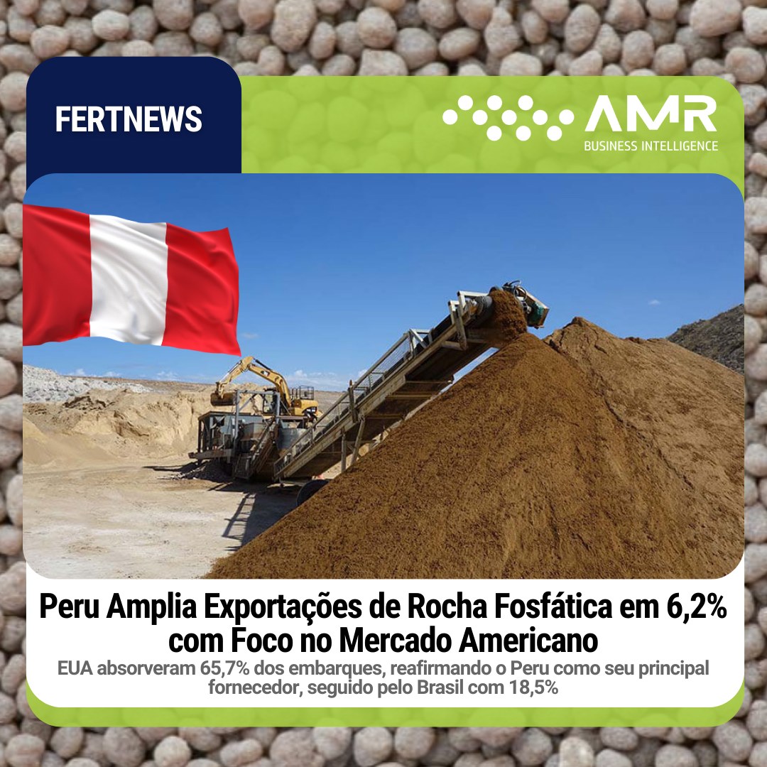Capa da postagem Peru Amplia Exportações de Rocha Fosfática em 6,2% com Foco no Mercado Americano