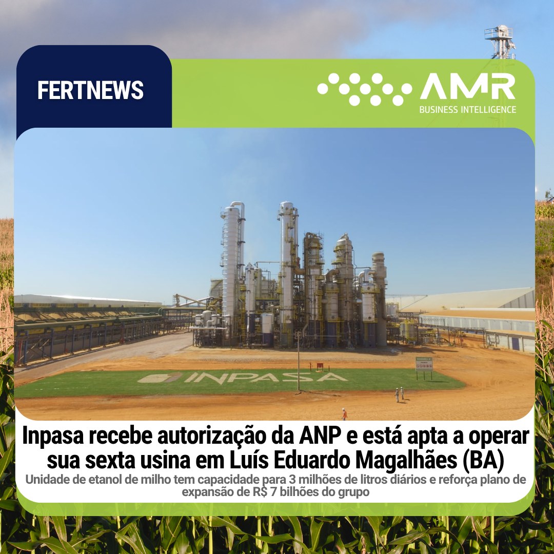 Capa da postagem Inpasa recebe autorização da ANP e está apta a operar sua sexta usina em Luís Eduardo Magalhães (BA)