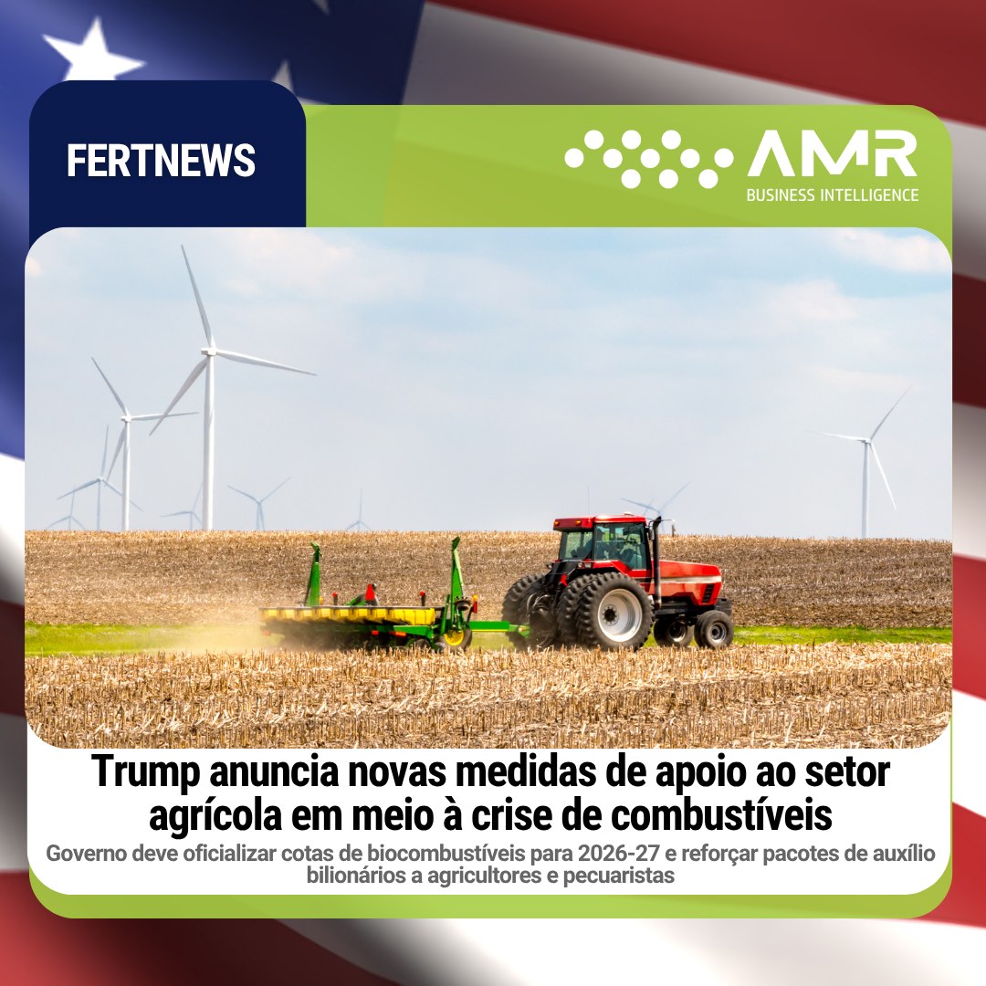 Capa da postagem Trump anuncia novas medidas de apoio ao setor agrícola em meio à crise de combustíveis