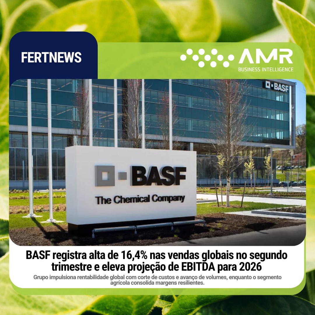 Capa da postagem BASF registra alta de 16,4% nas vendas globais no segundo trimestre e eleva projeção de EBITDA para 2026