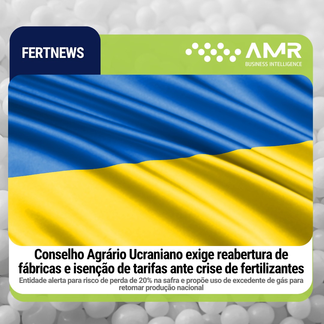 Capa da postagem Conselho Agrário Ucraniano exige reabertura de fábricas e isenção de tarifas ante crise de fertilizantes