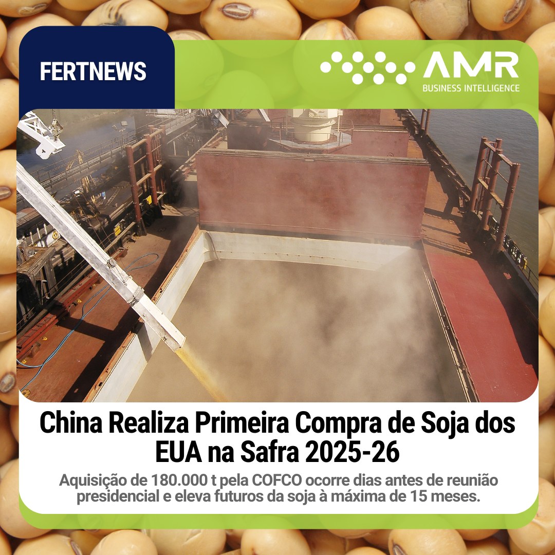Capa da postagem China Realiza Primeira Compra de Soja dos EUA na Safra 2025-26